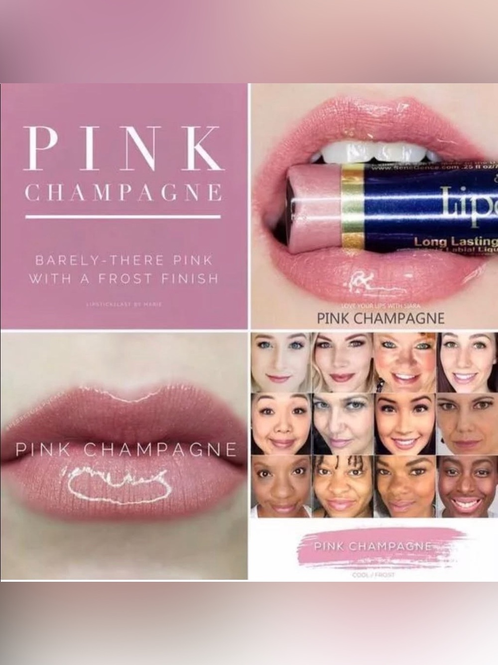 SeneGence Pink Champagne Lipstick - Frosted Light Pink